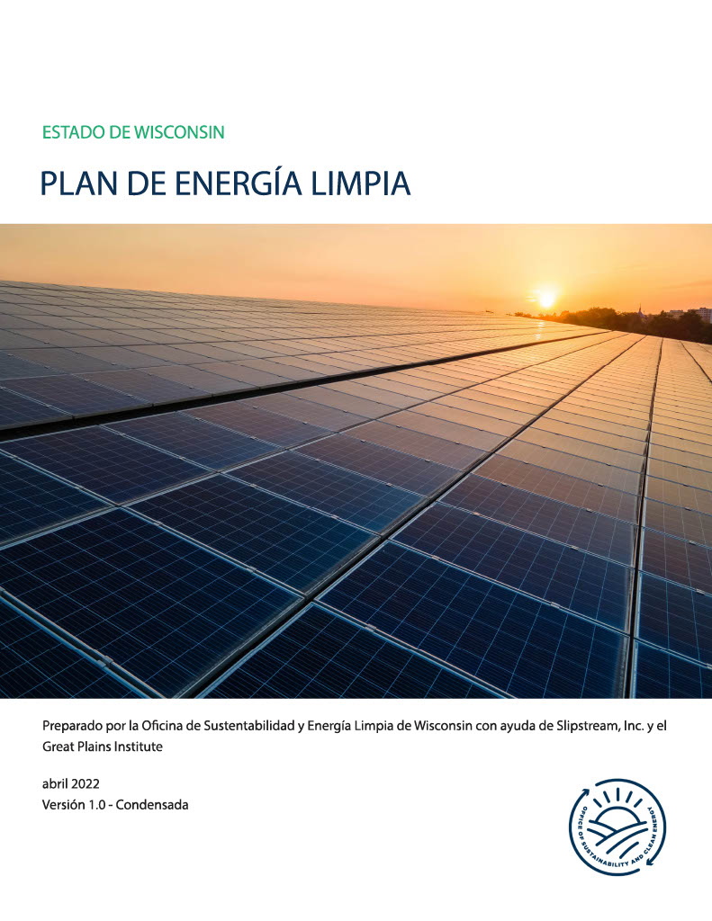 CLean Energy Plan Cover in Spanish